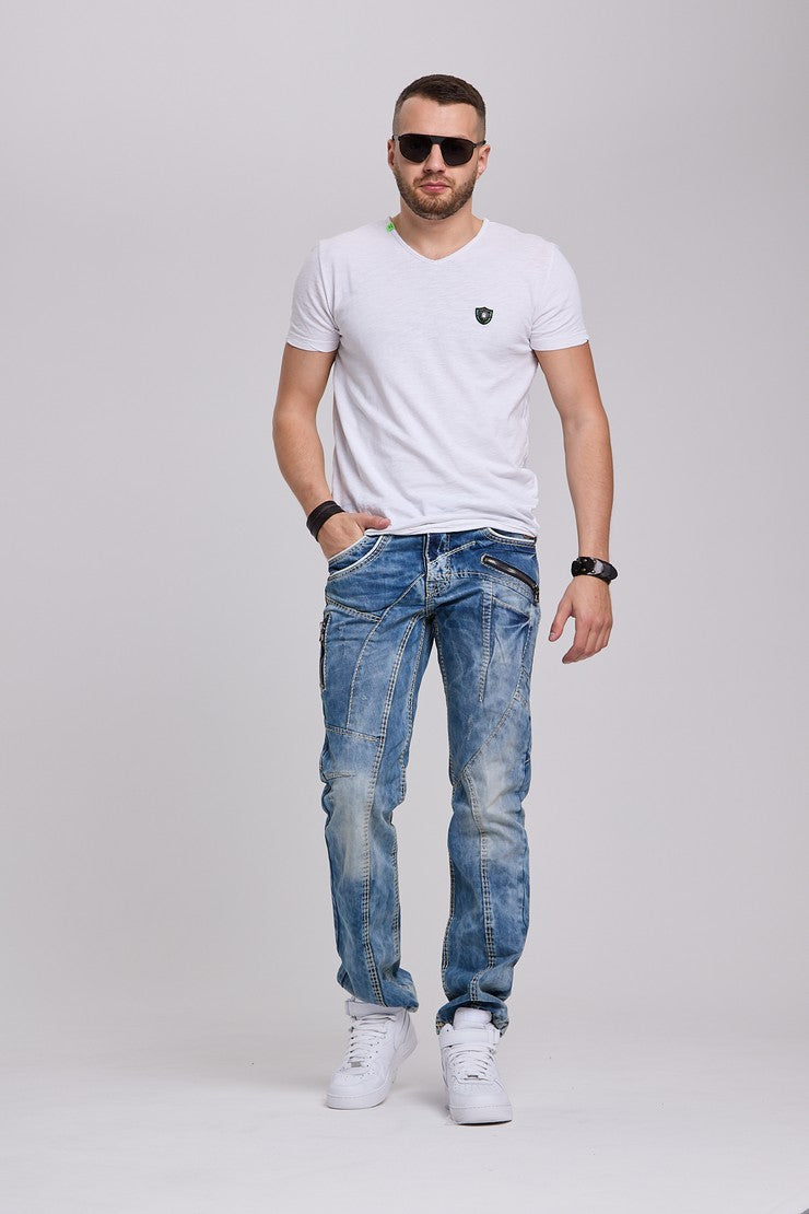 C-1150 JEANS STANDARD POUR HOMMES COUPE DROITE