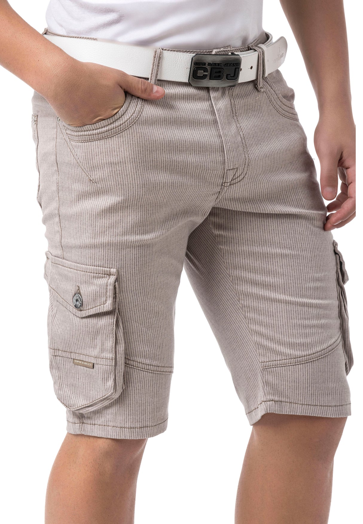 CK297– Uomo Pantaloncino Pantalone con zip