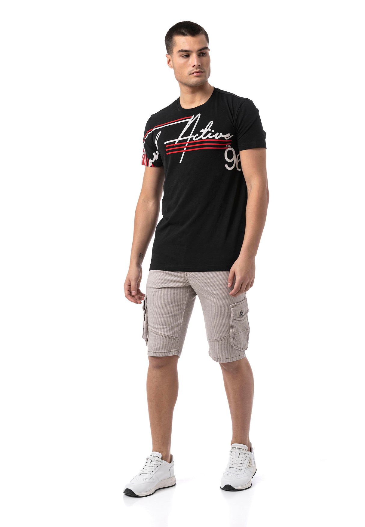 CK297– Uomo Pantaloncino Pantalone con zip