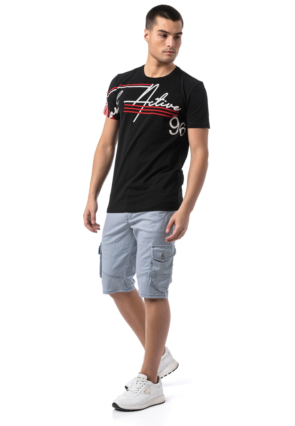 CK297– Uomo Pantaloncino Pantalone con zip