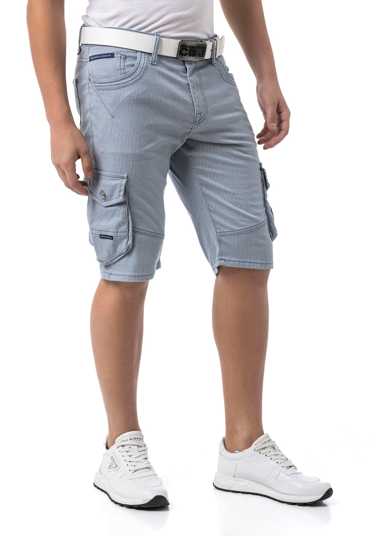 CK297– Uomo Pantaloncino Pantalone con zip