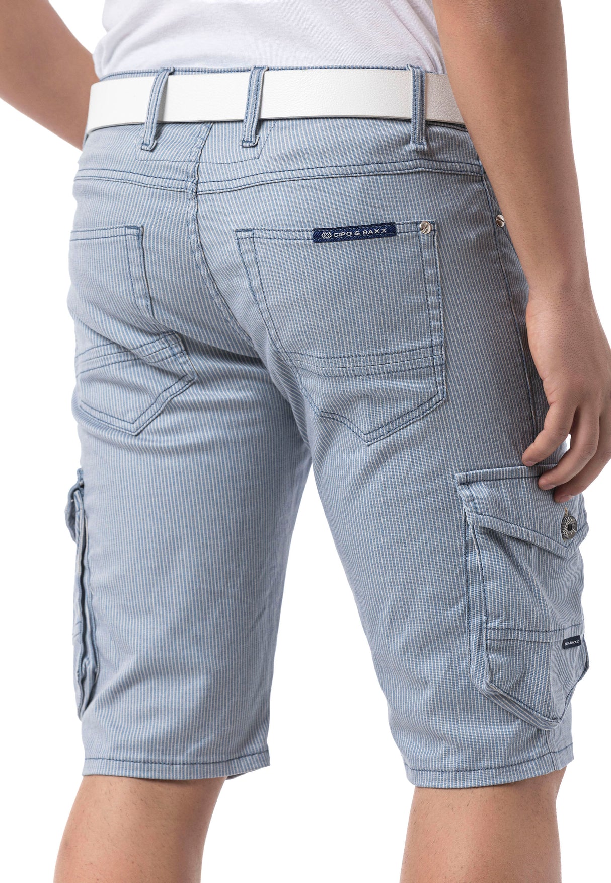 CK297– Uomo Pantaloncino Pantalone con zip