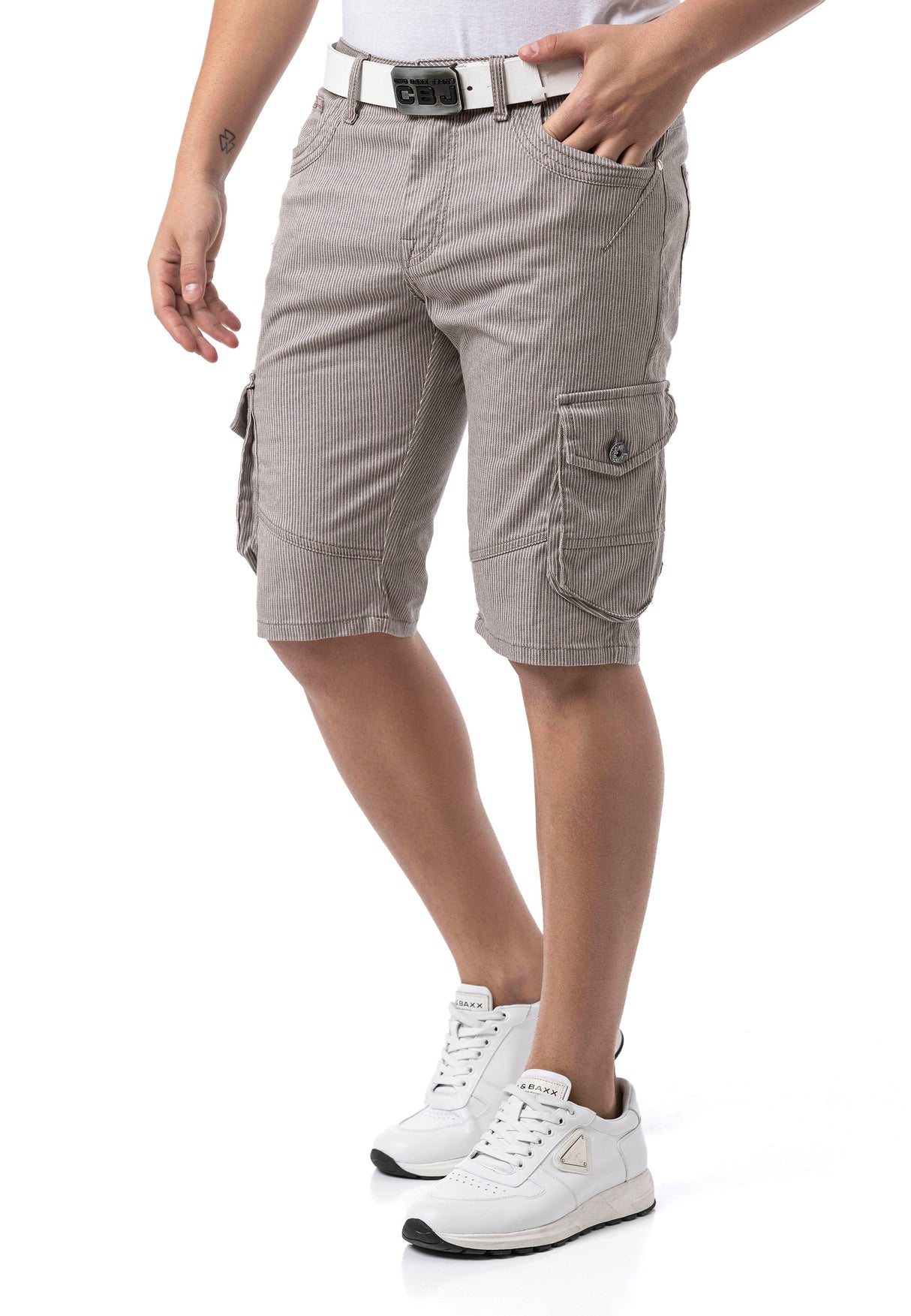 CK297– Uomo Pantaloncino Pantalone con zip