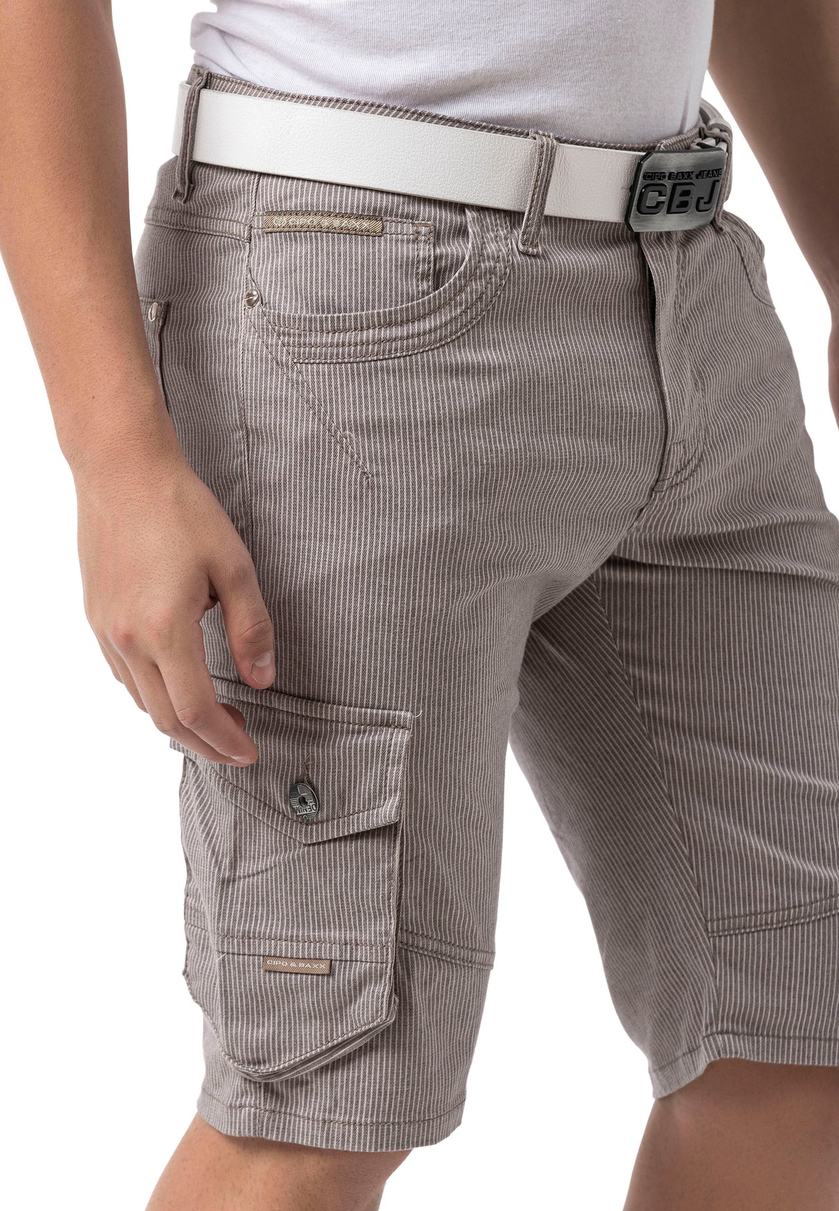 CK297– Uomo Pantaloncino Pantalone con zip