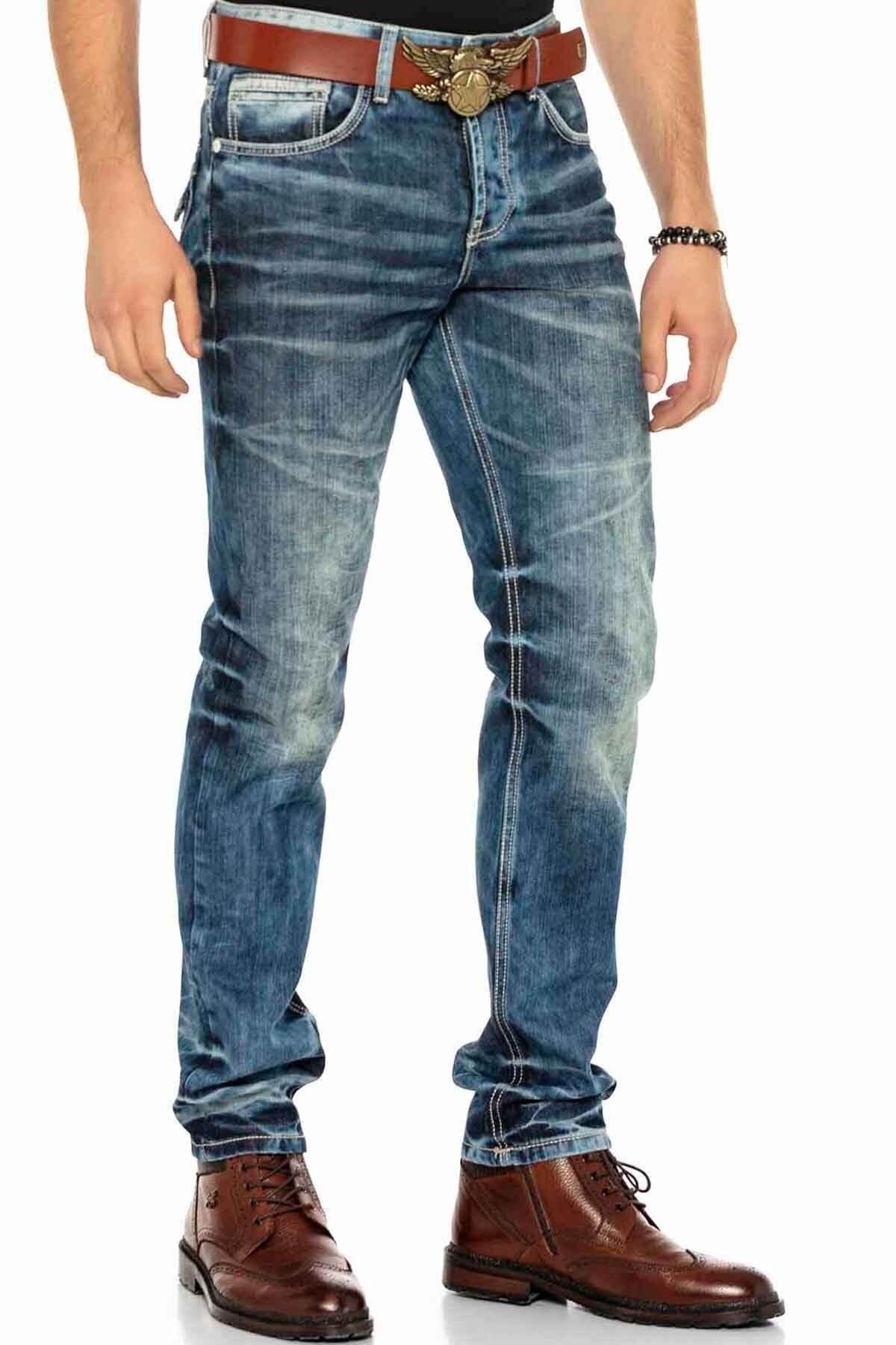 CD328 Comfortabele Heren Jeans in Regular Fit