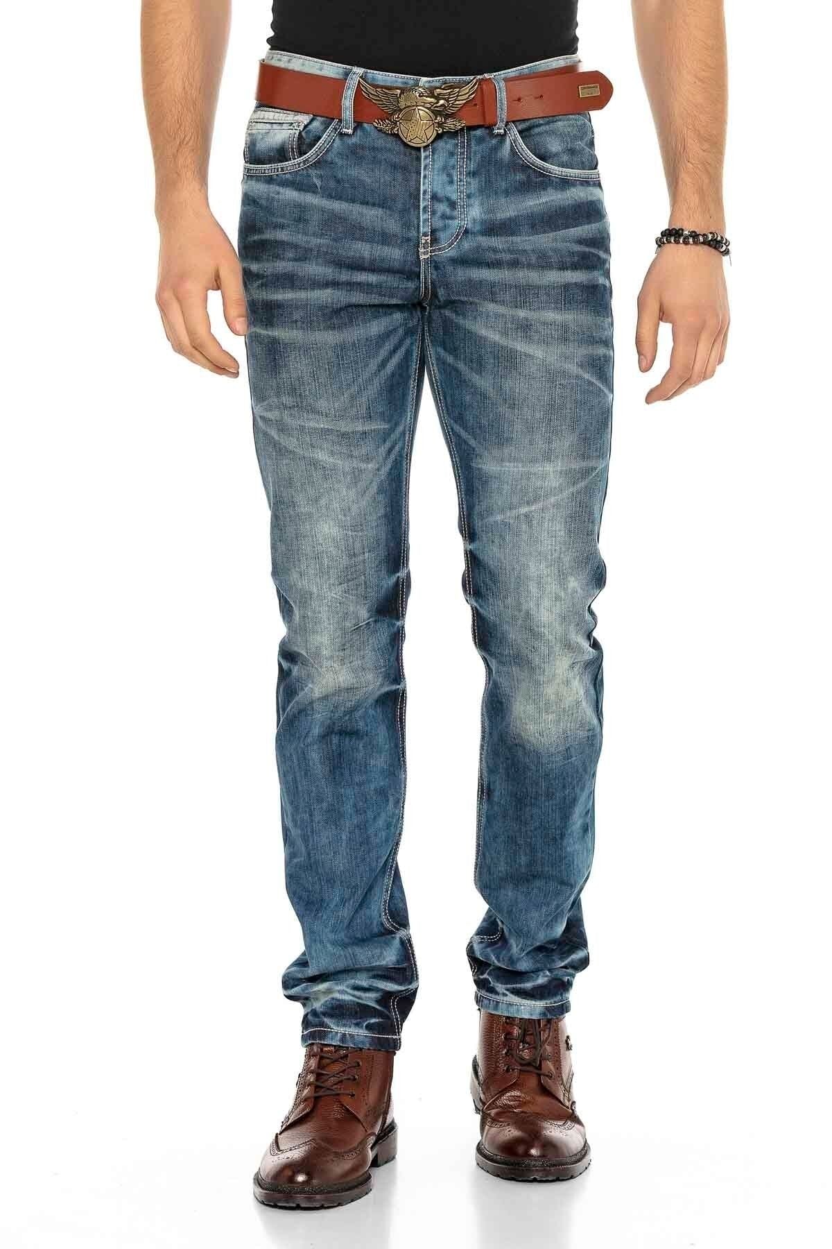 CD328 Comfortabele Heren Jeans in Regular Fit