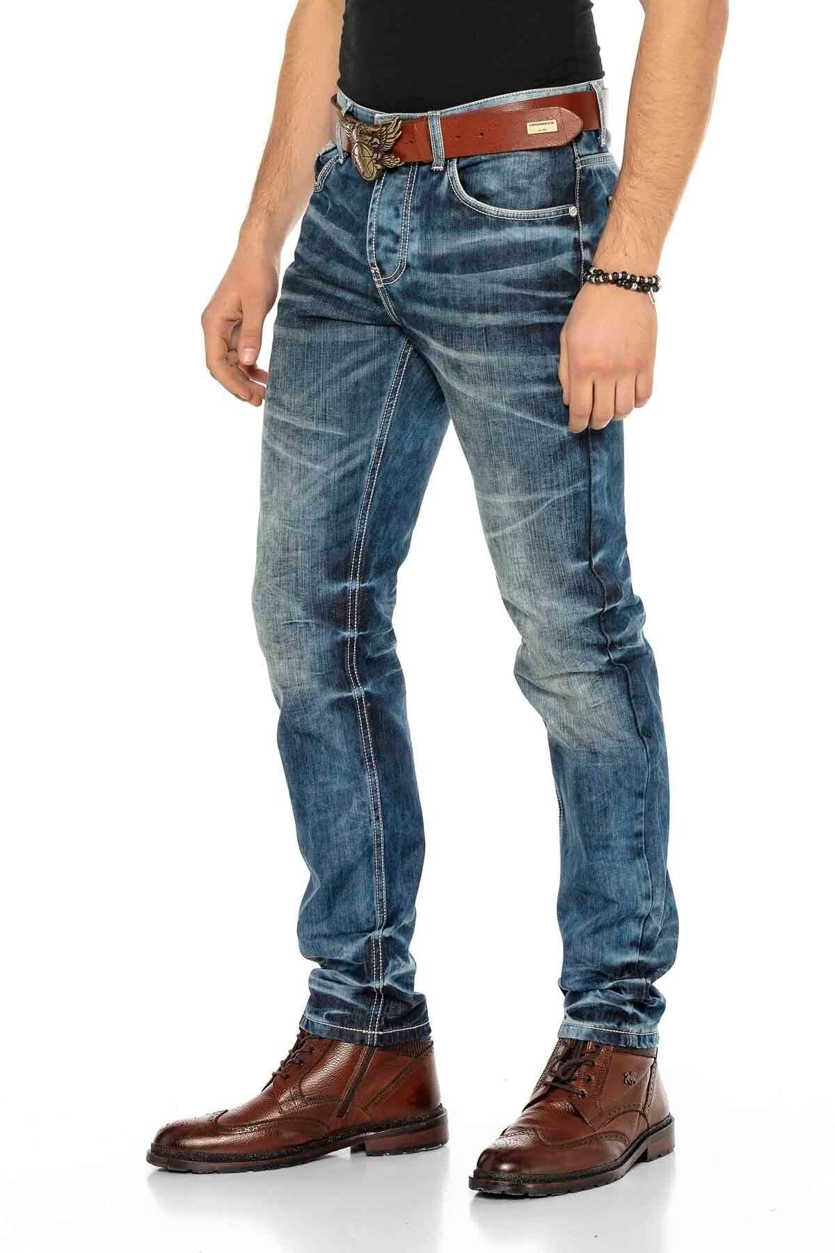 CD328 Comfortabele Heren Jeans in Regular Fit