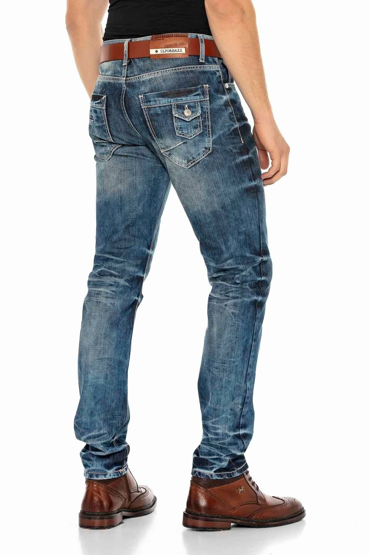 CD328 Comfortabele Heren Jeans in Regular Fit