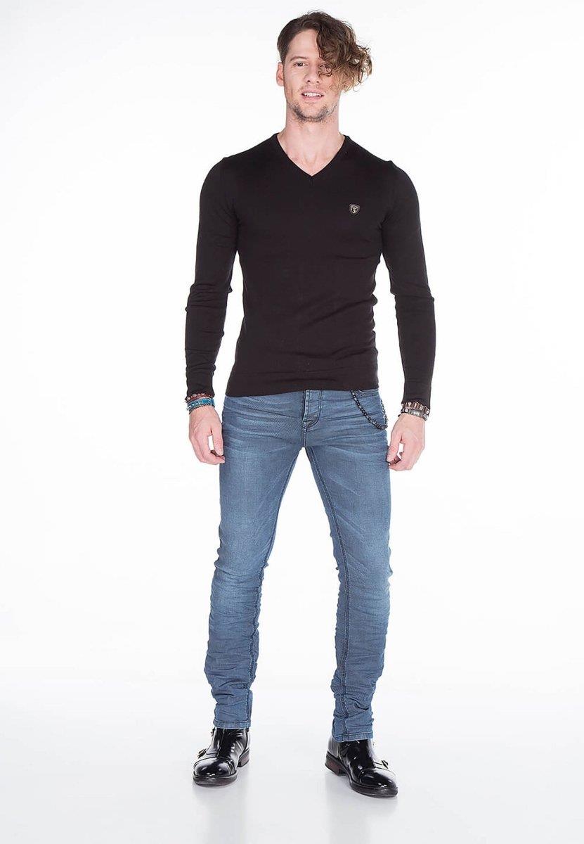 CD374 Herren Röhrenjeans im Slim-Fit Schnitt
