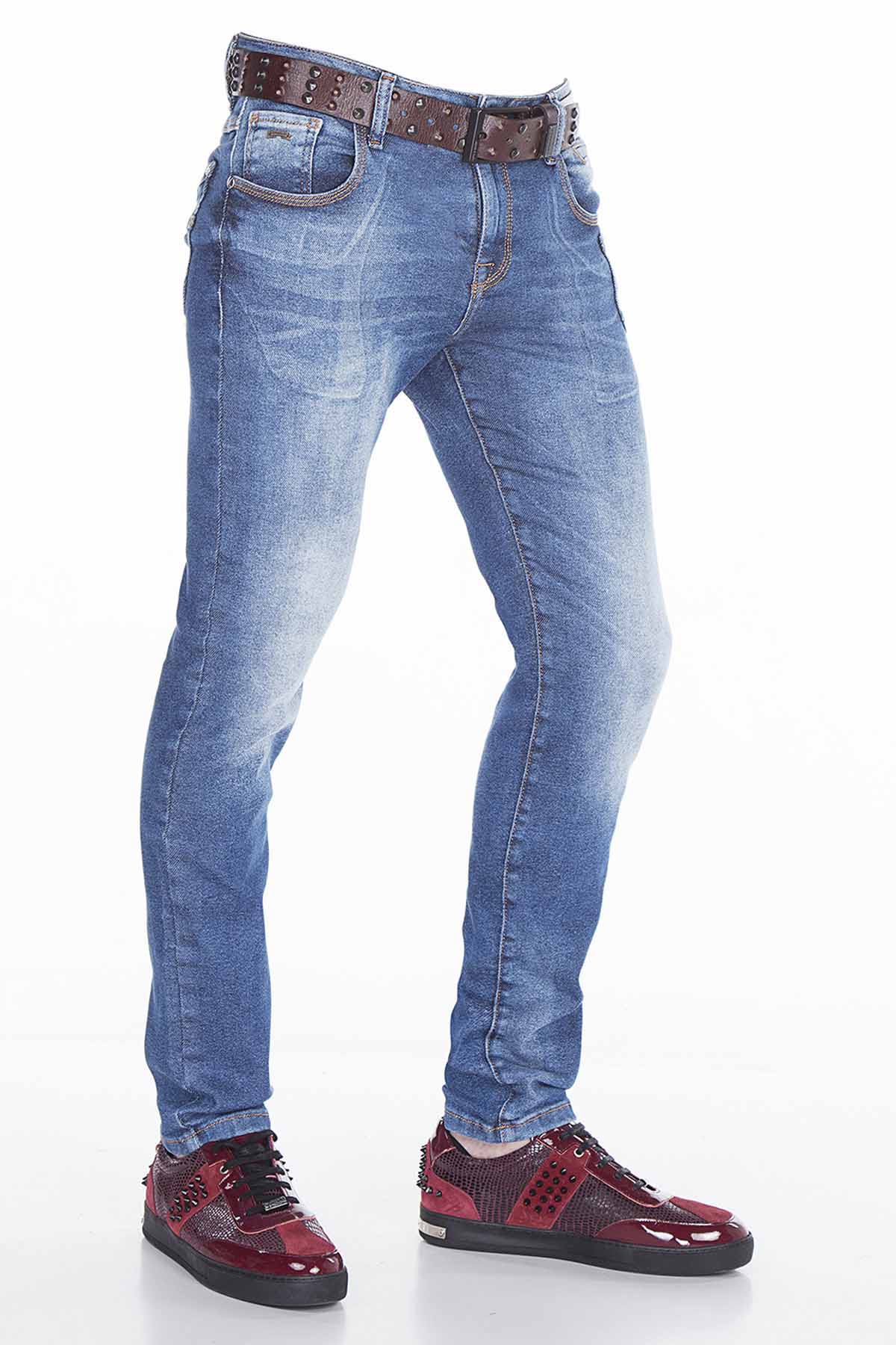 CD376 Heren comfortabele jeans in de klassieke 5-pocket-stijl