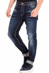 CD468 Herren Regular-Fit-Jeans mit markanter Waschung