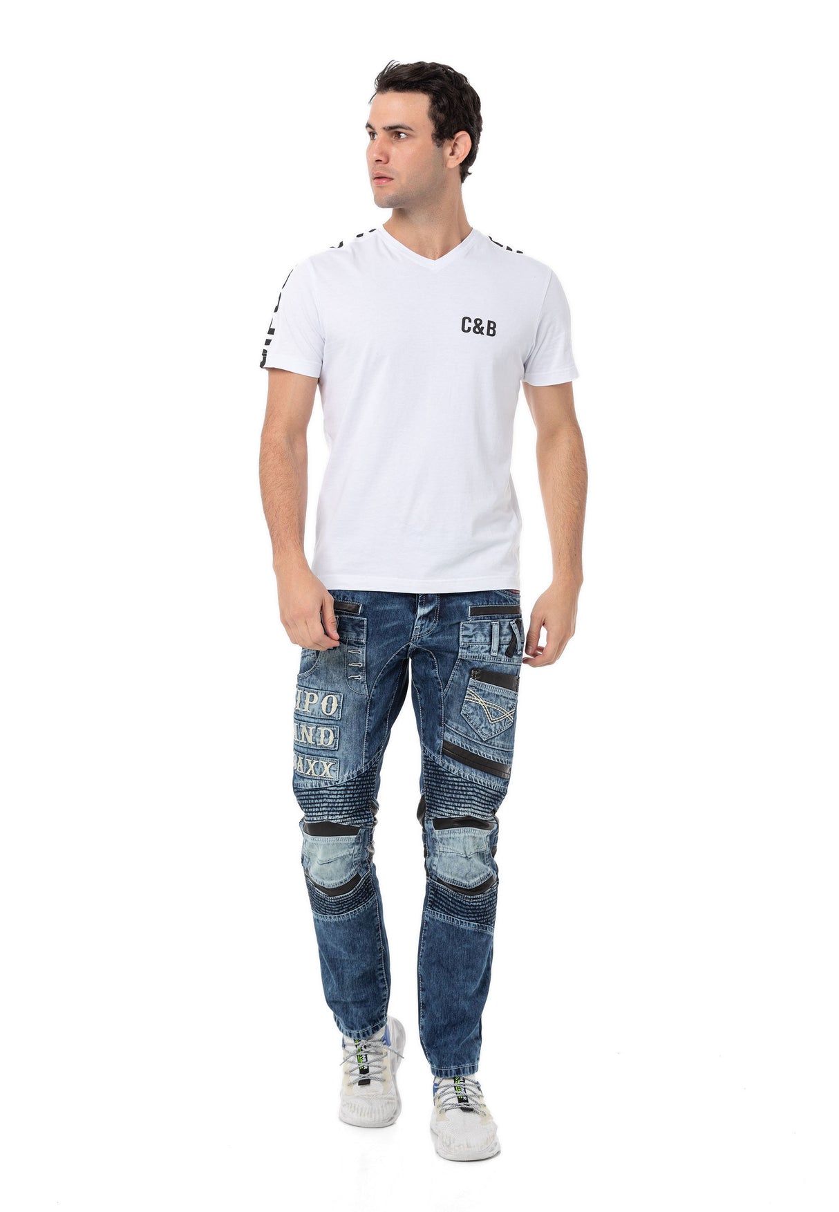 CD637 Herren bequeme Jeans im coolen Look