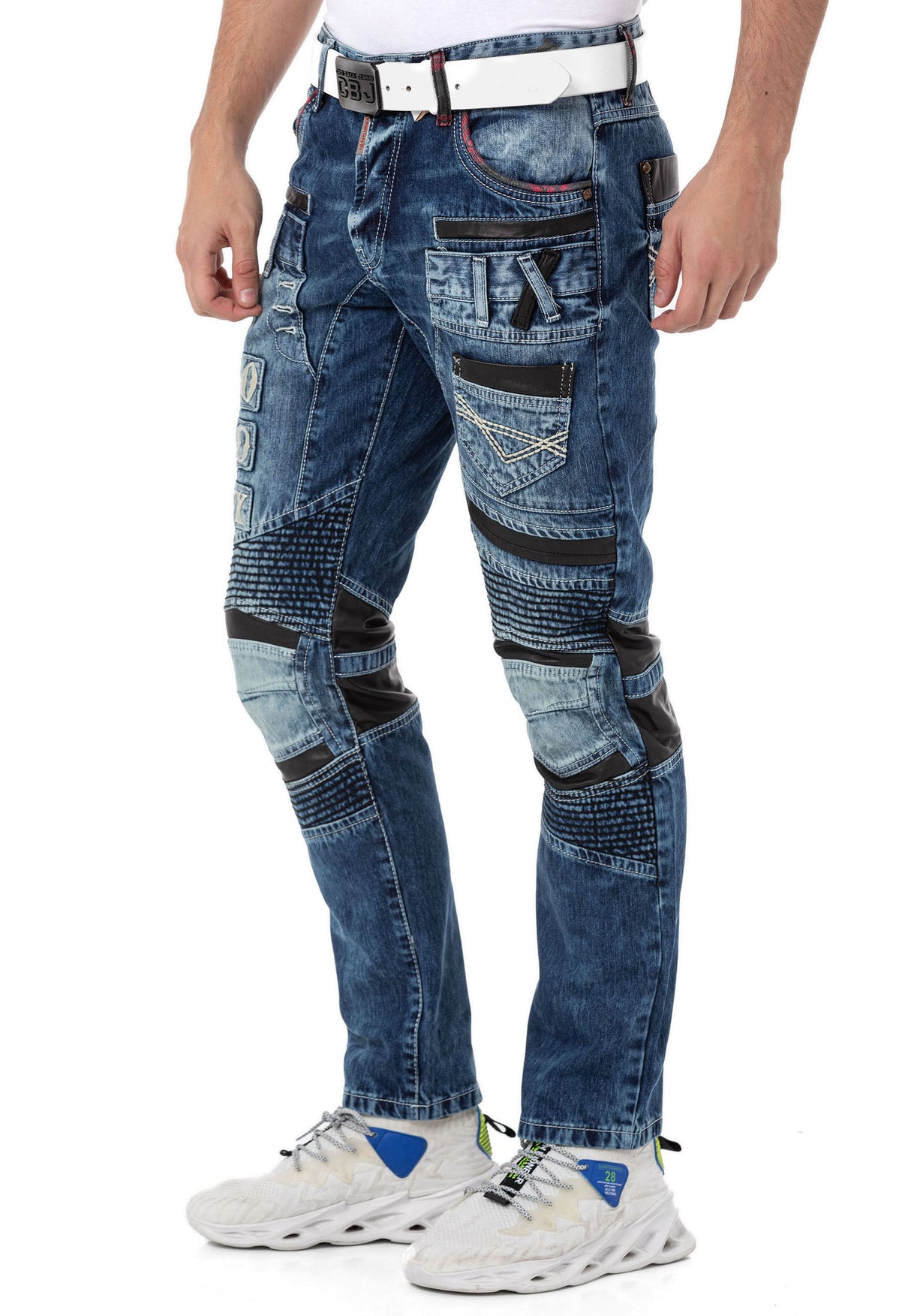 CD637 Herren bequeme Jeans im coolen Look