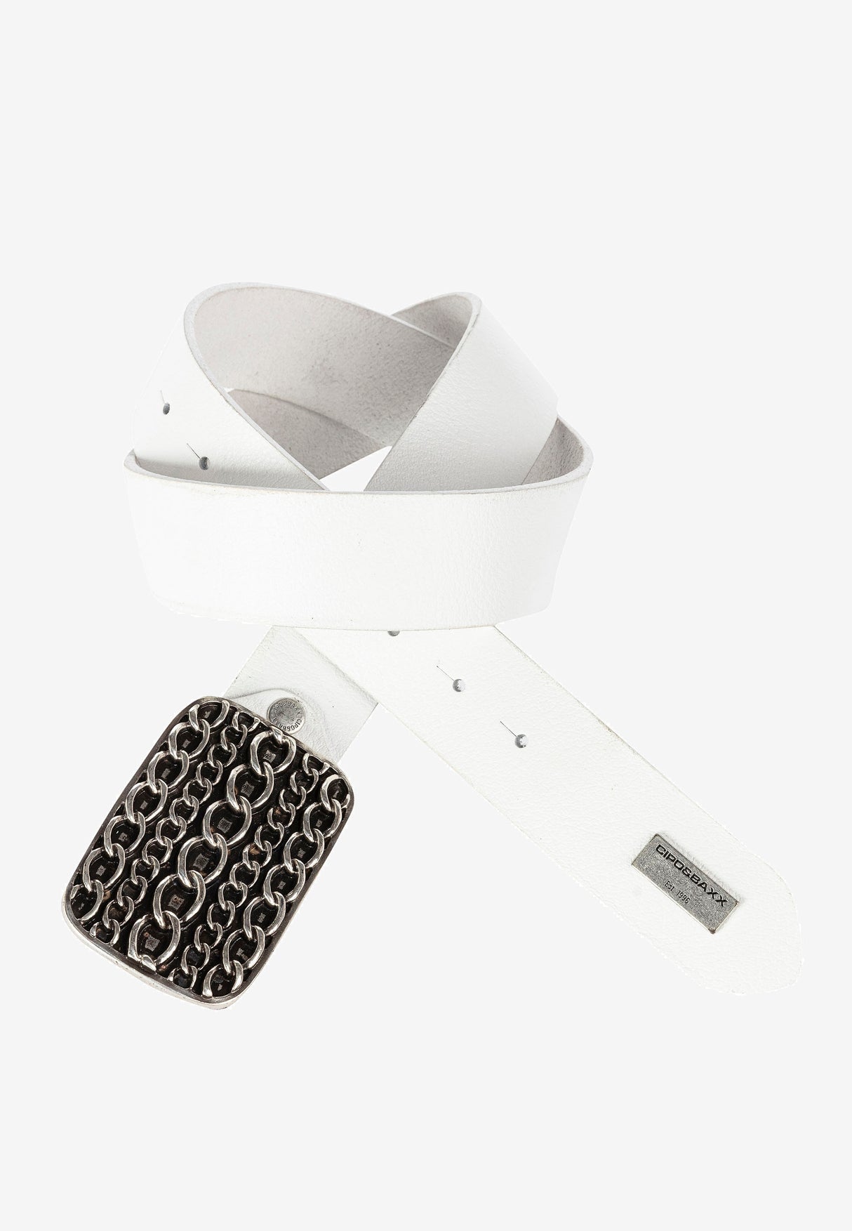 CG164 Cinturón de cuero para hombres con hebilla de metal