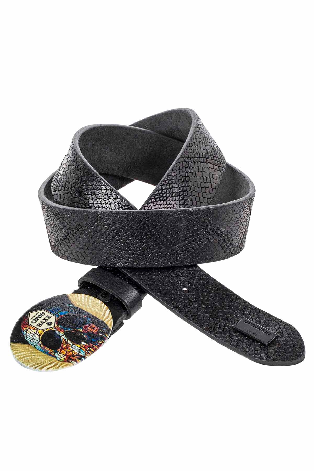 CG202 Men’s Belt with Metal Patch