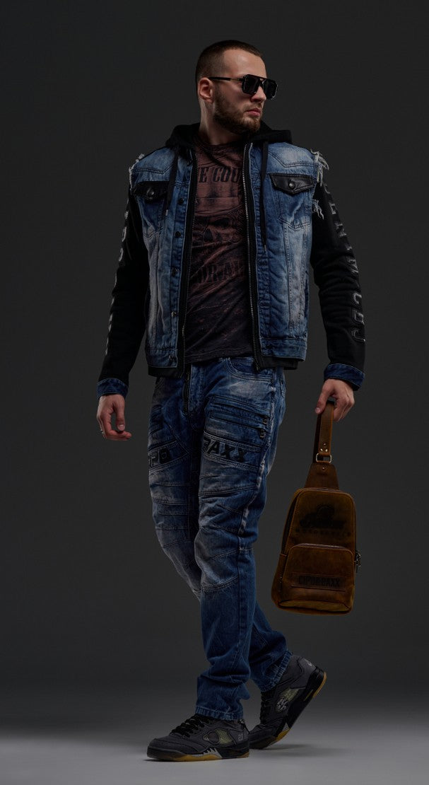 CJ154 Veste bleu pour homme