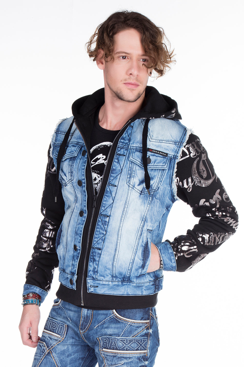 CJ181 Chaqueta de hombres azules