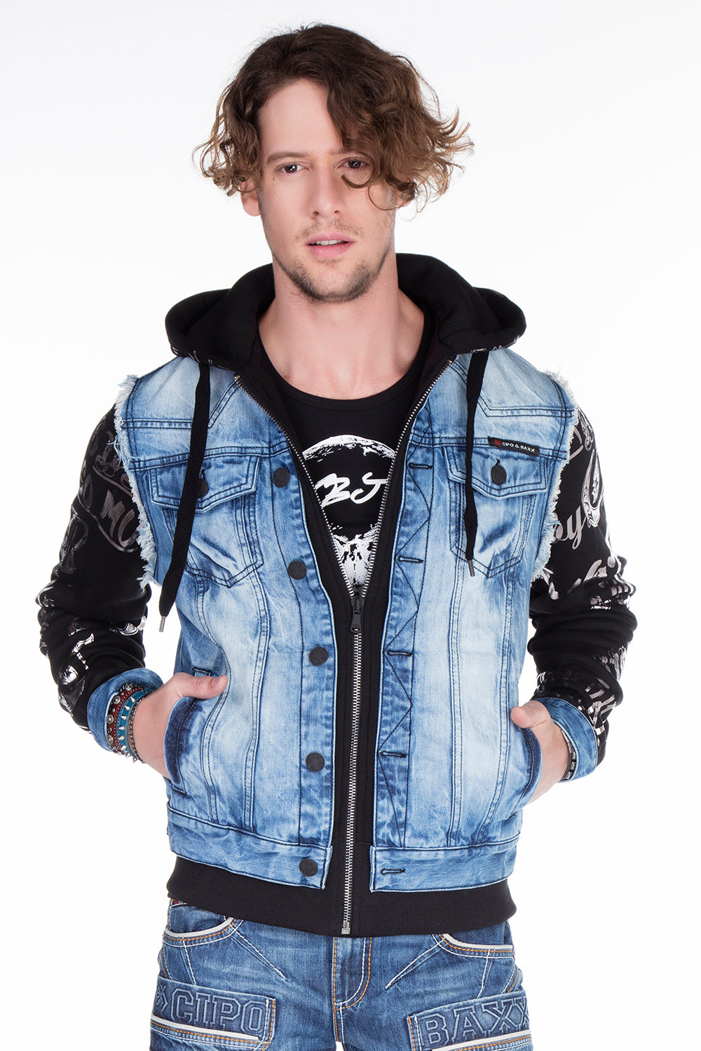 CJ181 Chaqueta de hombres azules