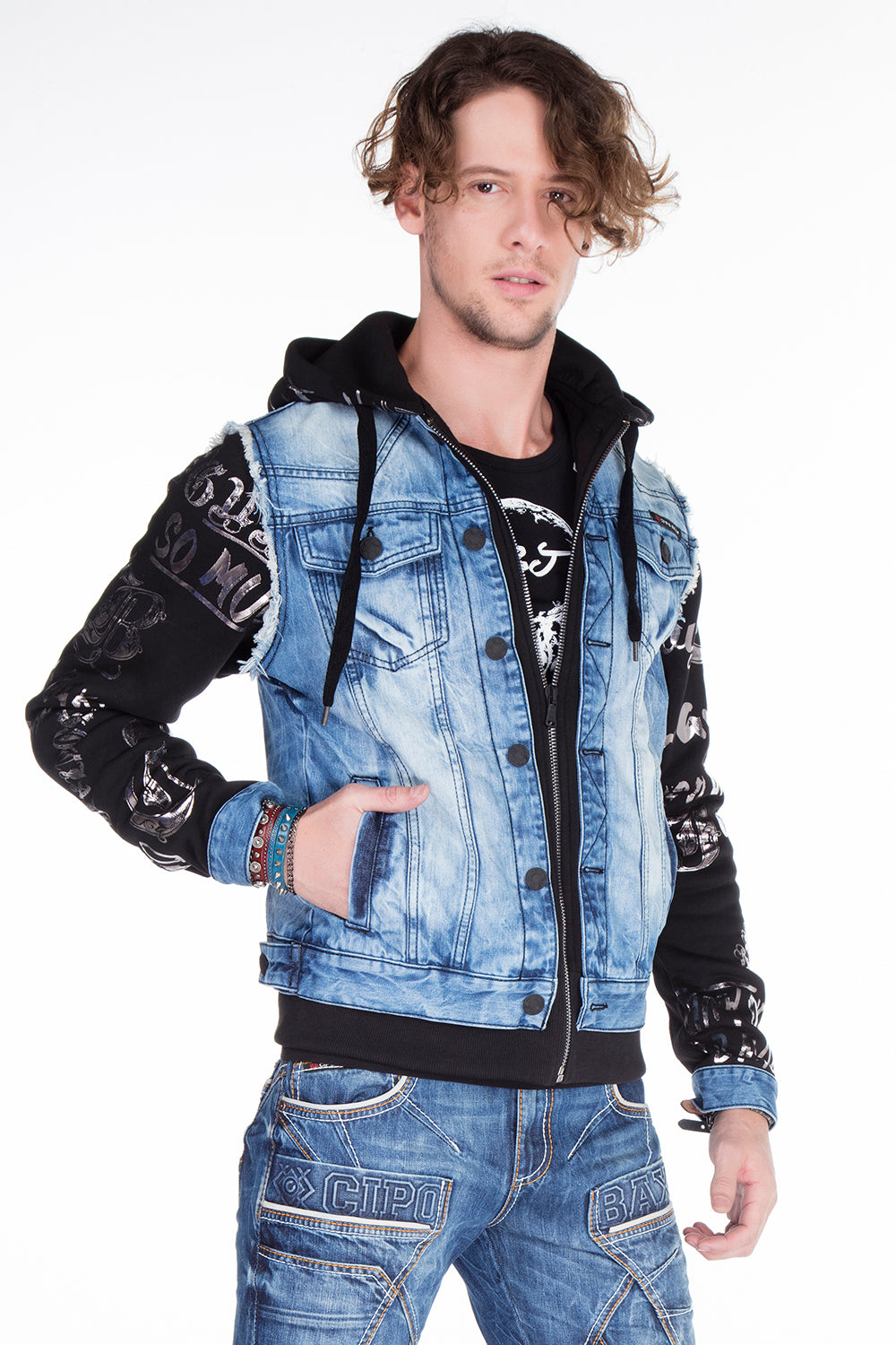 CJ181 Chaqueta de hombres azules