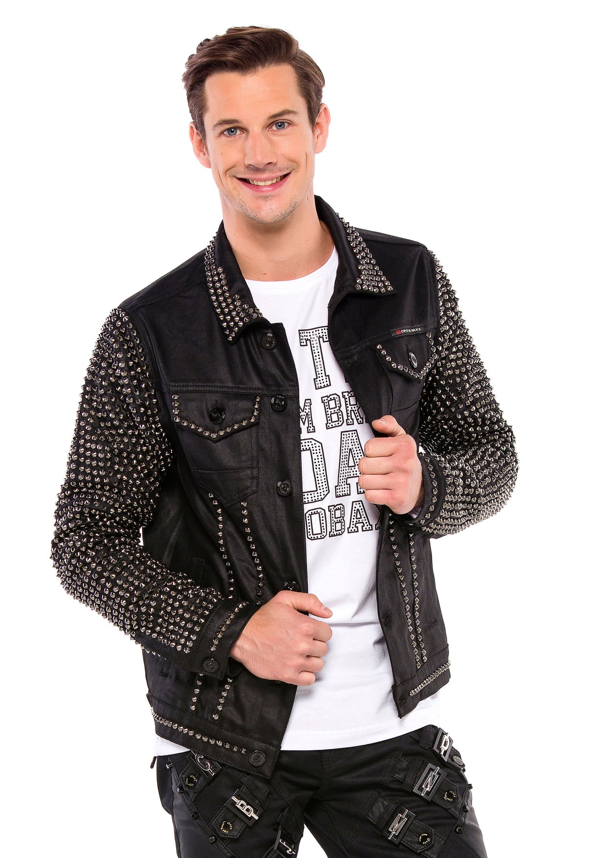CJ249 Veste noire pour homme