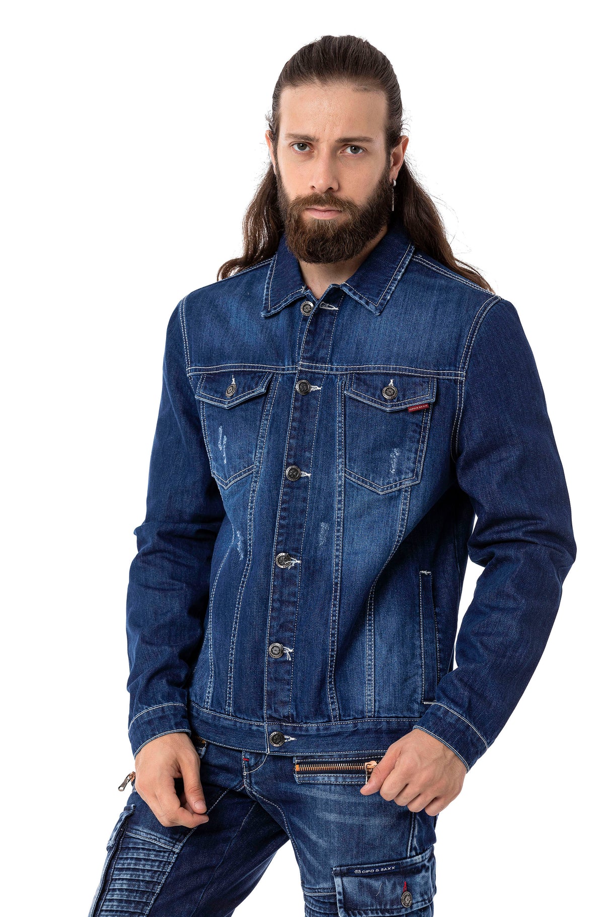 CJ289 kurtka męska jeansowa