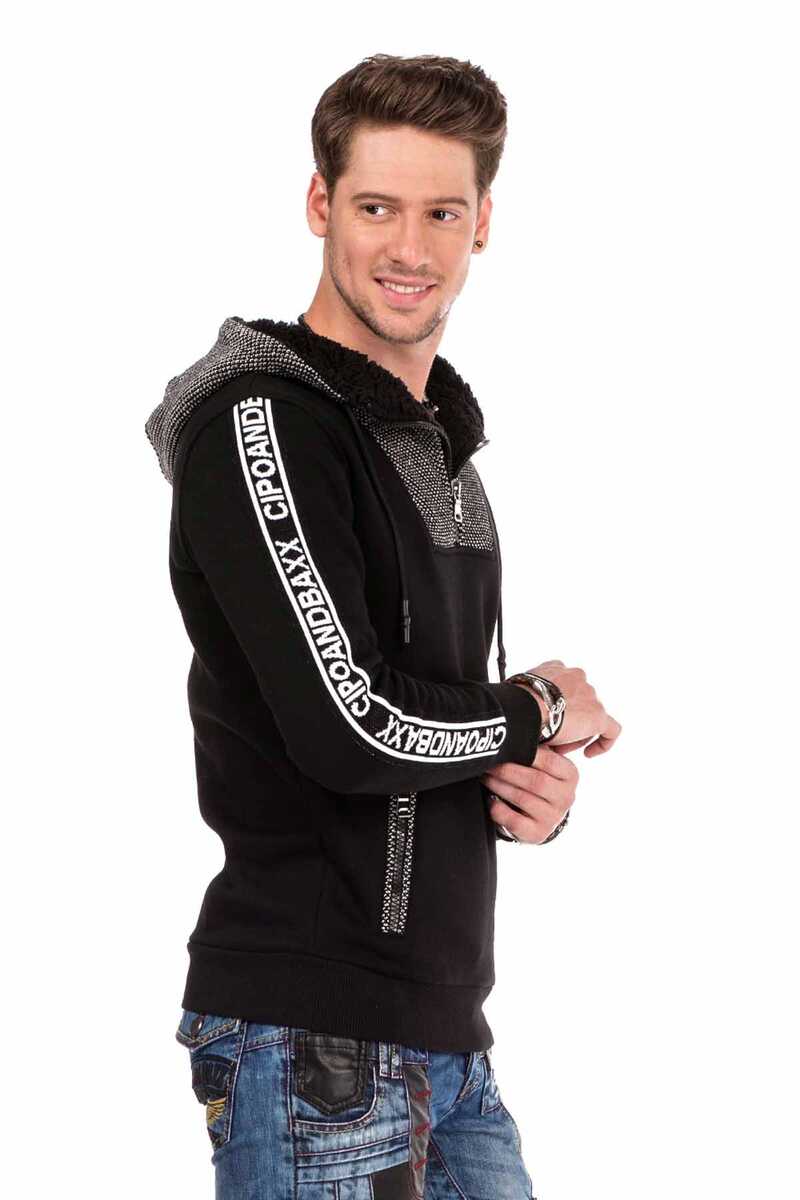 CL311 Herren Kapuzensweatshirt mit weichem Teddyplüsch