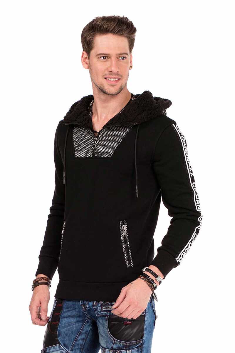 CL311 Herren Kapuzensweatshirt mit weichem Teddyplüsch