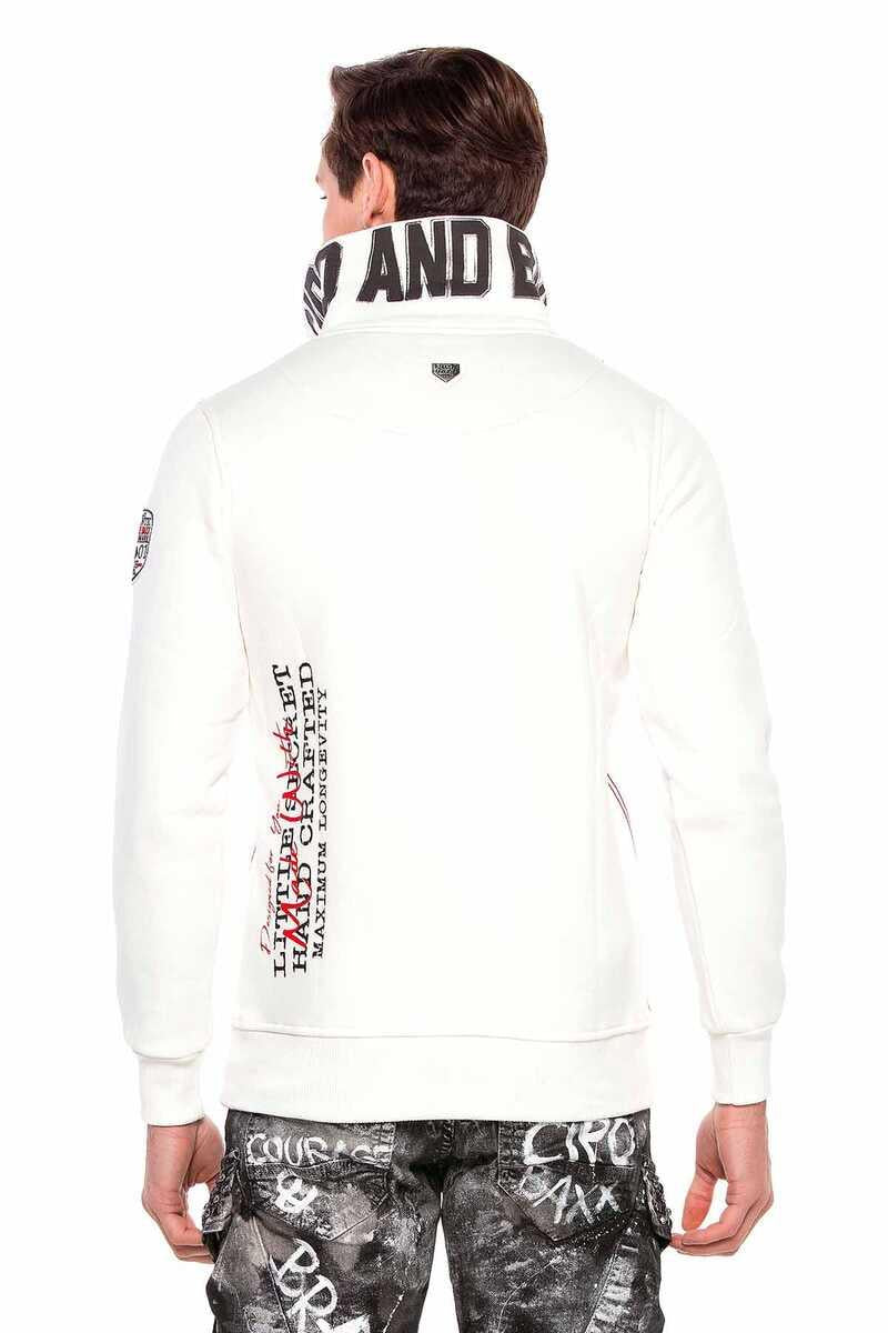 CL377 bluza męska z wysokim kołnierzem