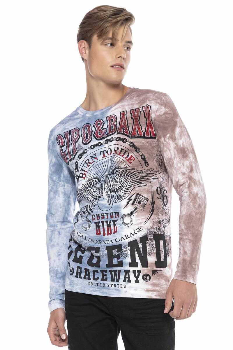 CL410 Herren Langarmshirt im coolen Farbverlauf