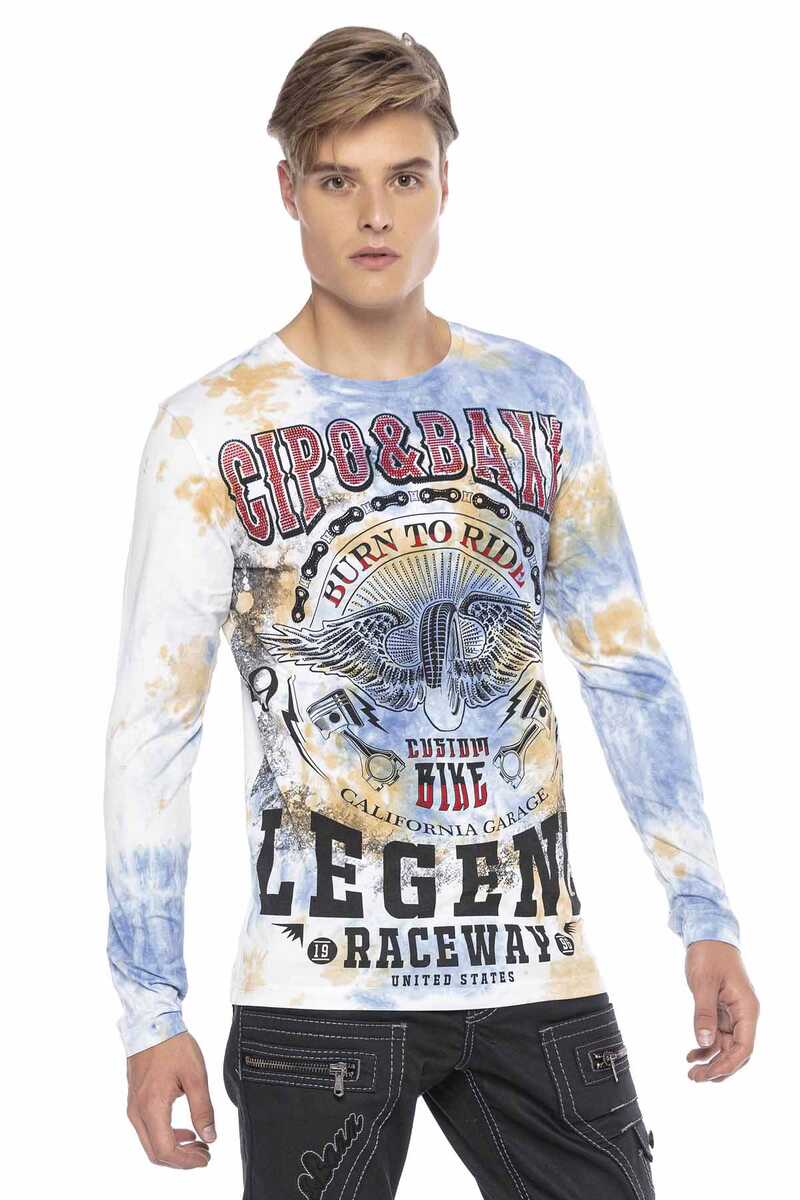 CL410 Herren Langarmshirt im coolen Farbverlauf