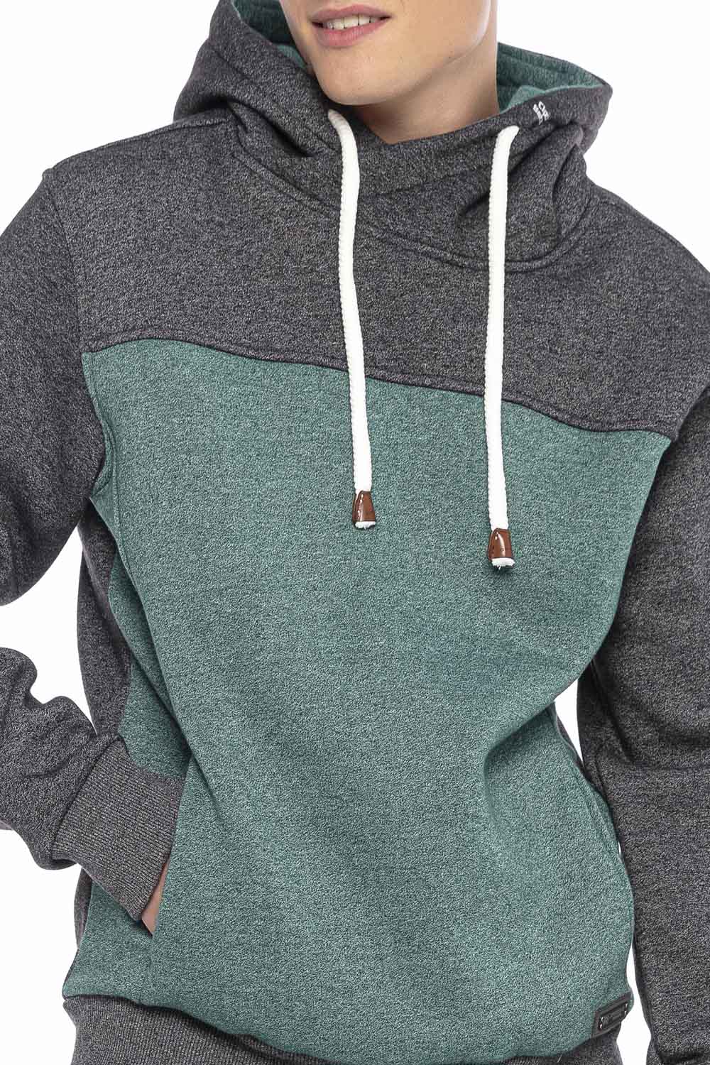 CL430 Hombres Bloqueo de color de sudadera con capucha