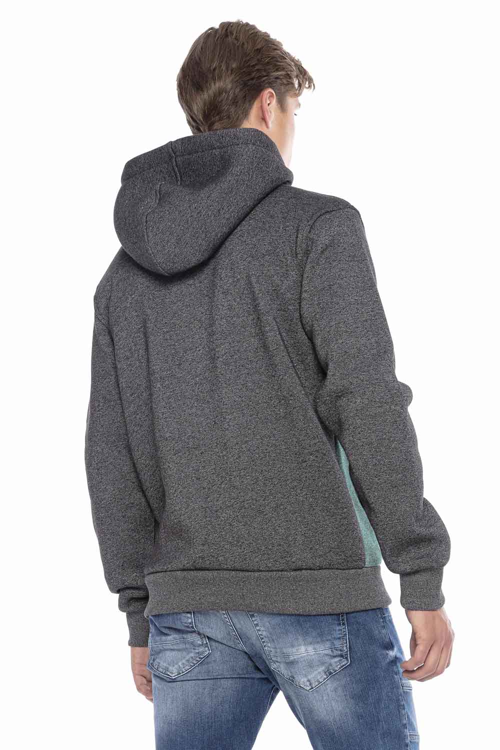 CL430 Hombres Bloqueo de color de sudadera con capucha