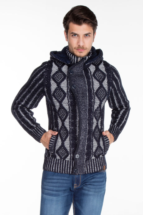 CP161 sweter męski rozpinany