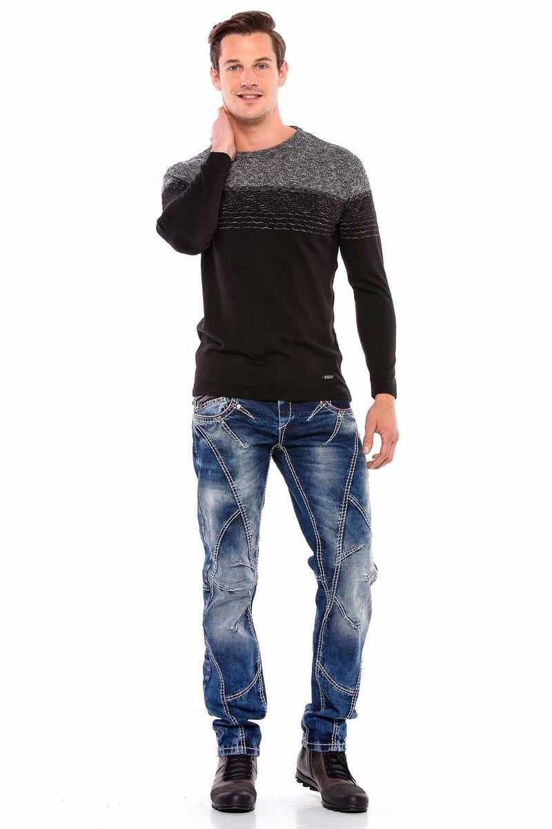 CP200 sweter męski klasyczny