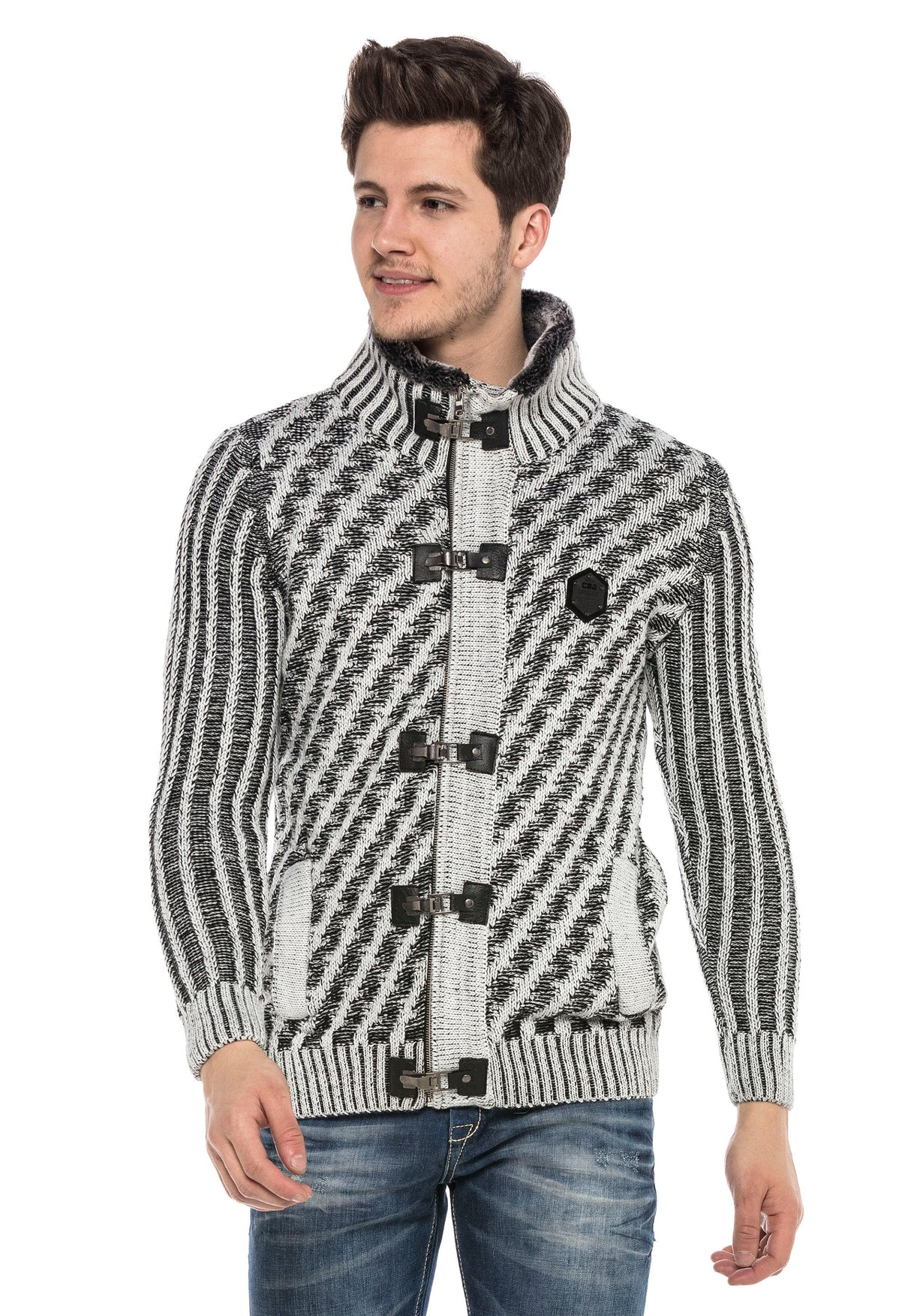 CP213 GRIS PULL-OVER HOMME