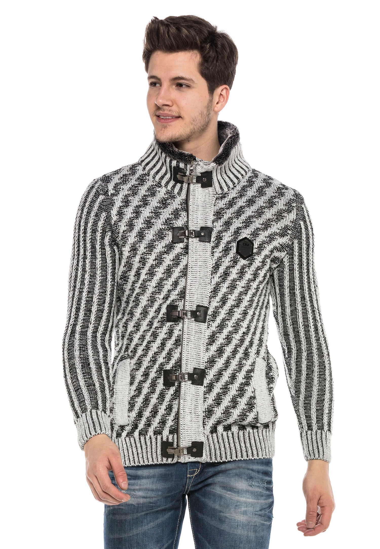 CP213 GRIS PULL-OVER HOMME
