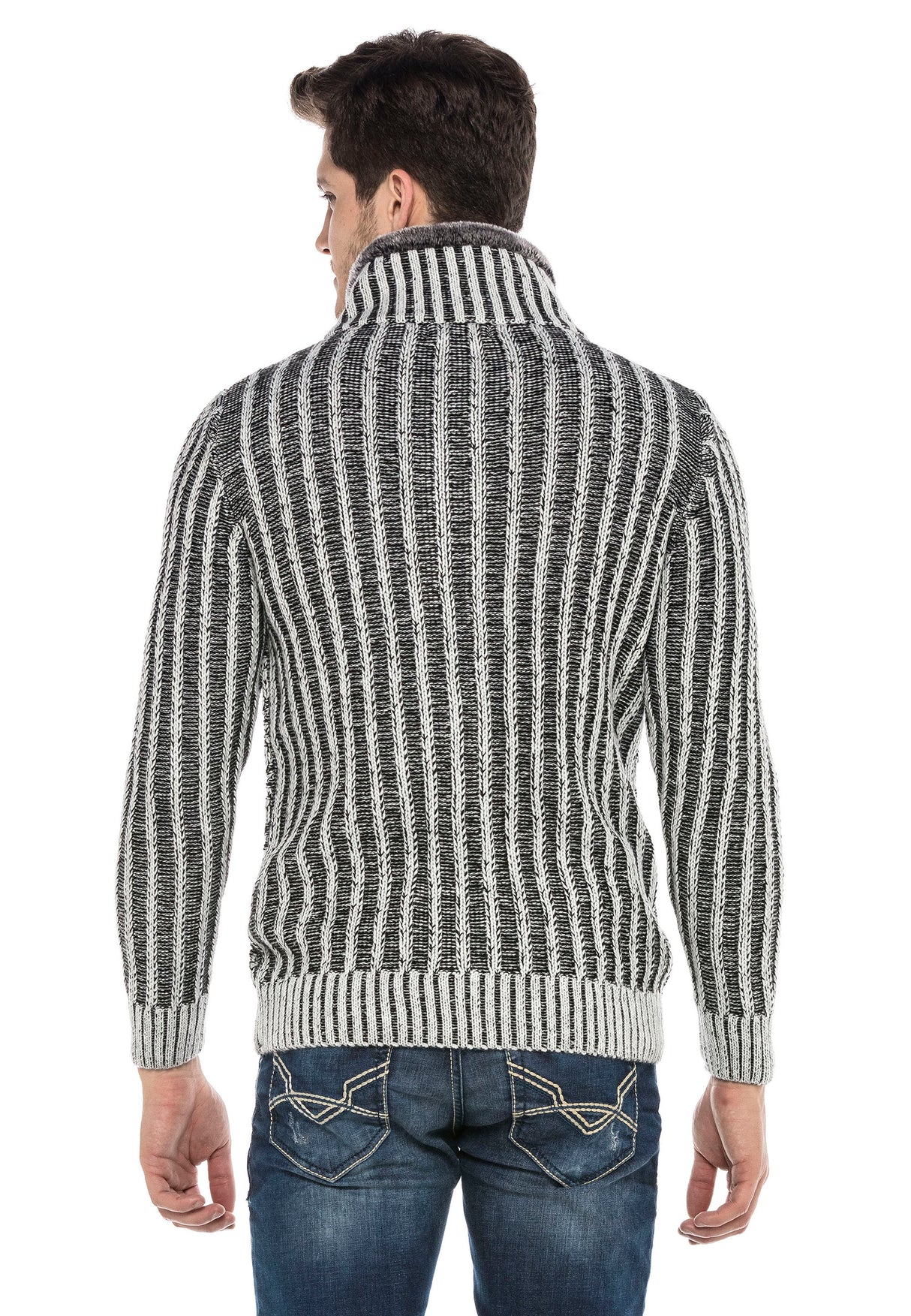 CP213 GRIS PULL-OVER HOMME