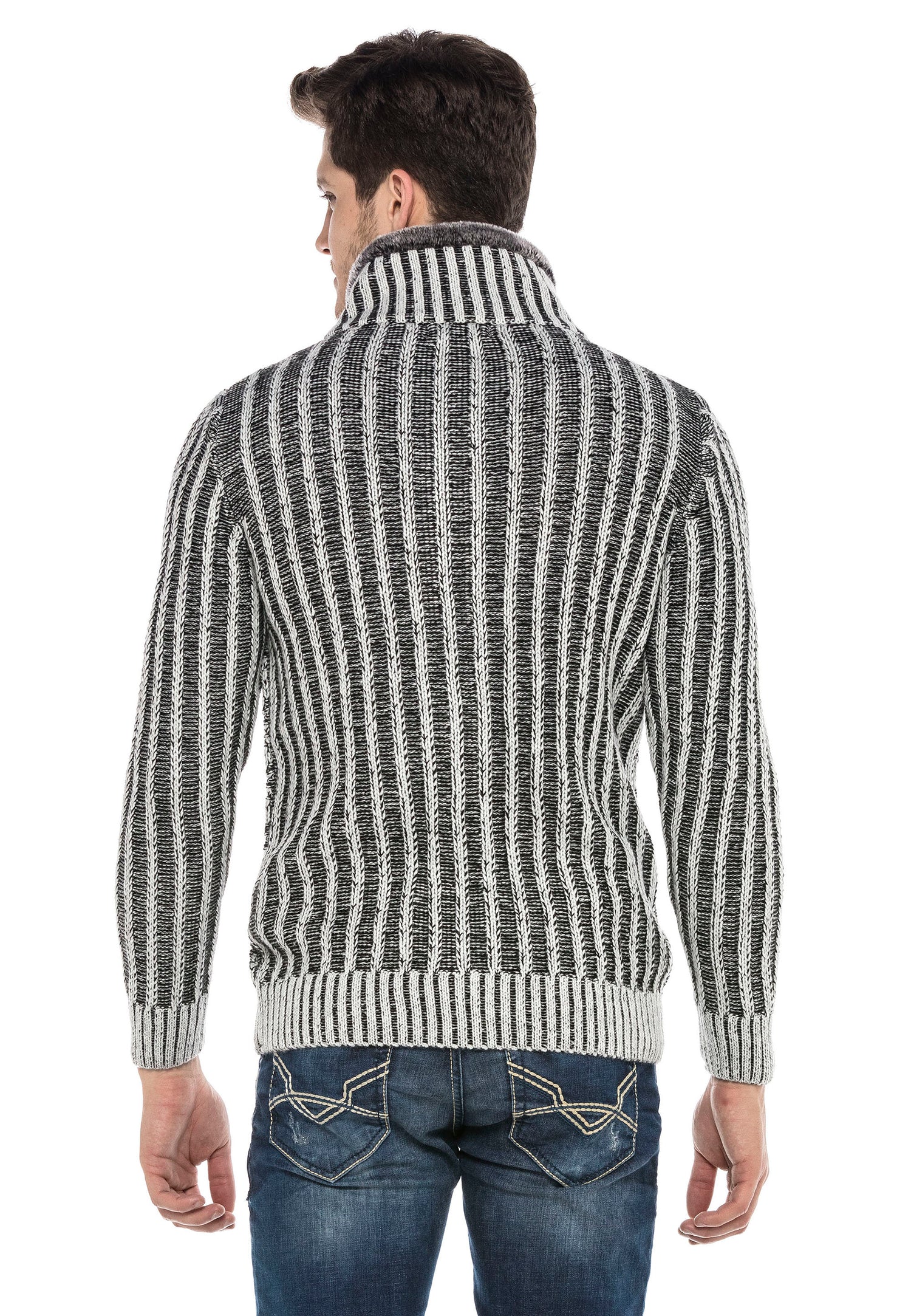 CP213 GRIS PULL-OVER HOMME