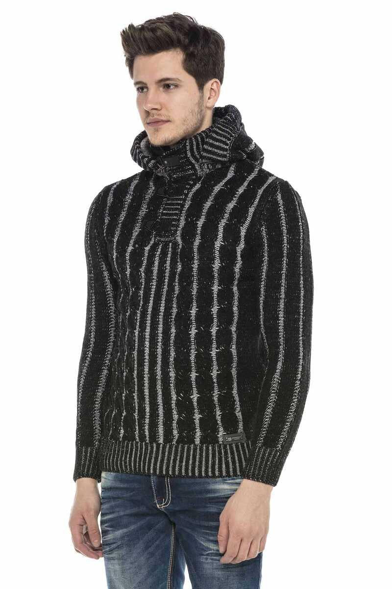 CP214 sweter męski z kapturem