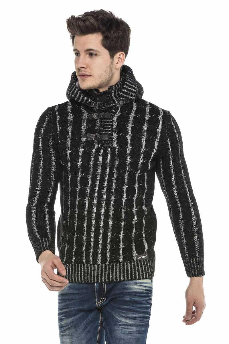 CP214 sweter męski z kapturem