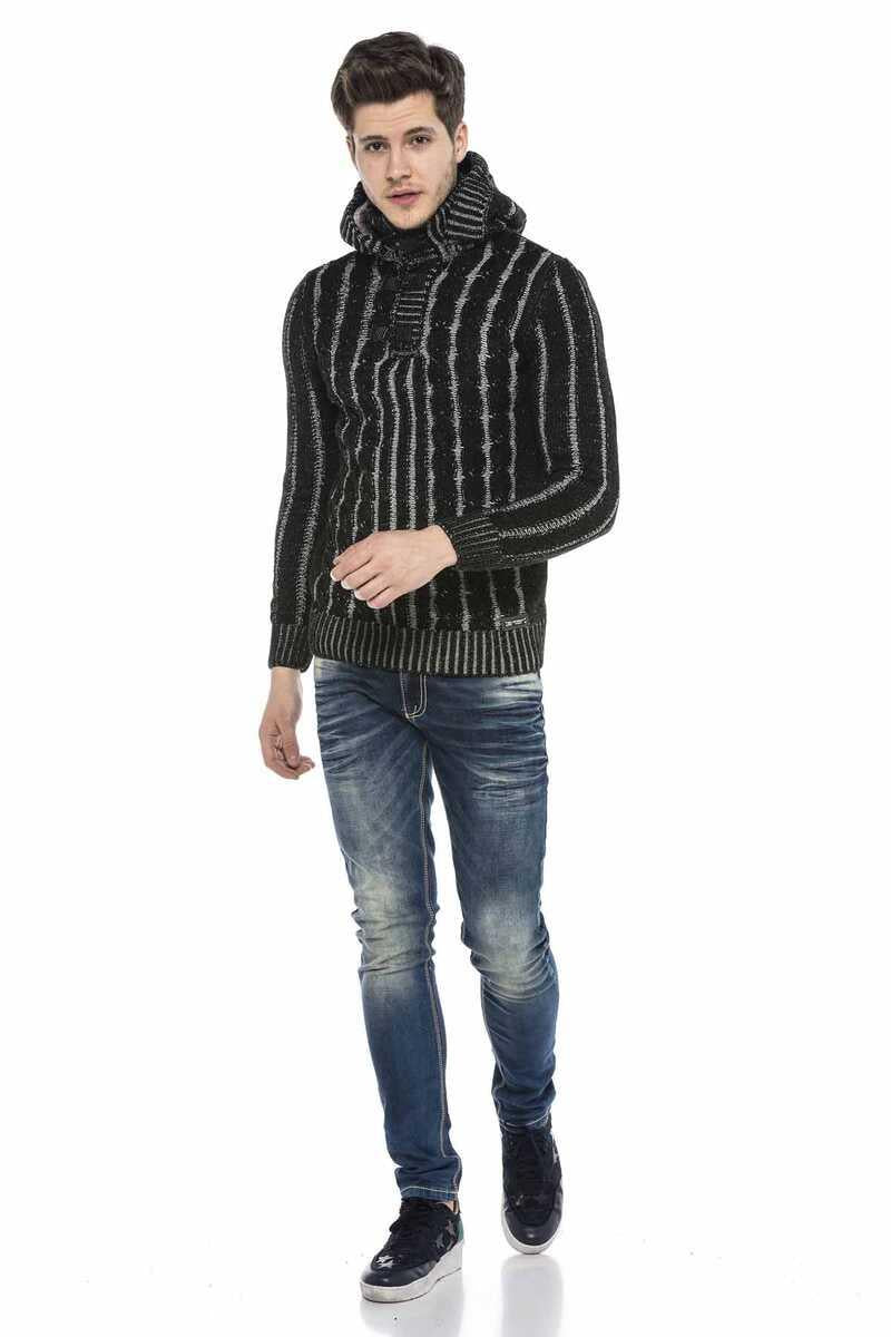 CP214 sweter męski z kapturem