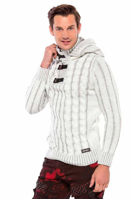 CP214 sweter męski z kapturem