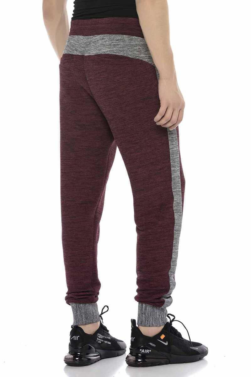 CR120 Men Pantalon de jogging avec des bandes latérales à la mode