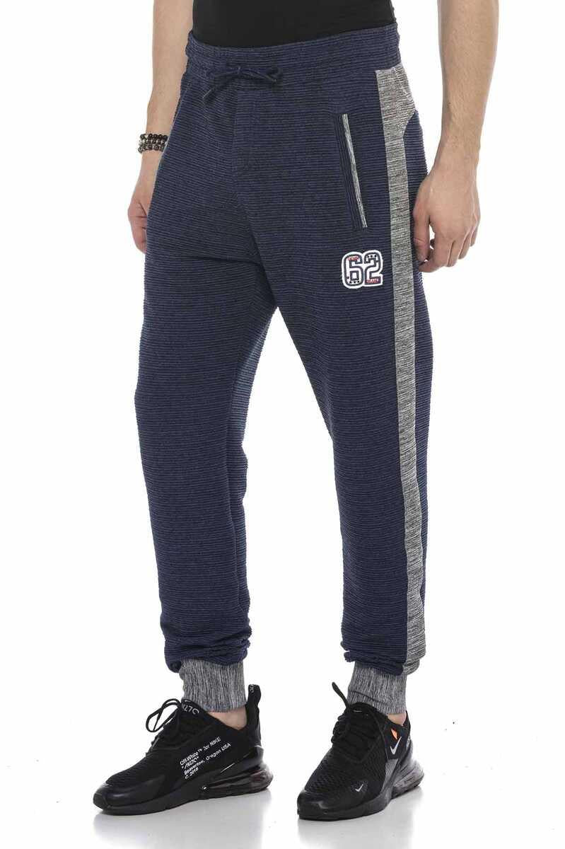 CR120 Men Pantalon de jogging avec des bandes latérales à la mode