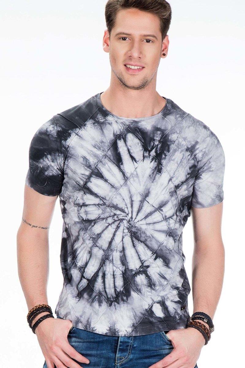 CT406 T-shirt da Uomo con Fantasia Batik