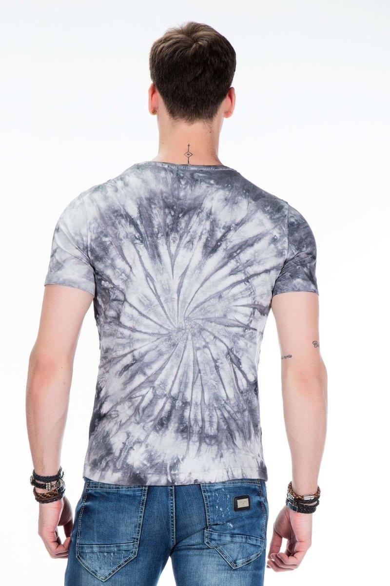 CT406 T-shirt da Uomo con Fantasia Batik