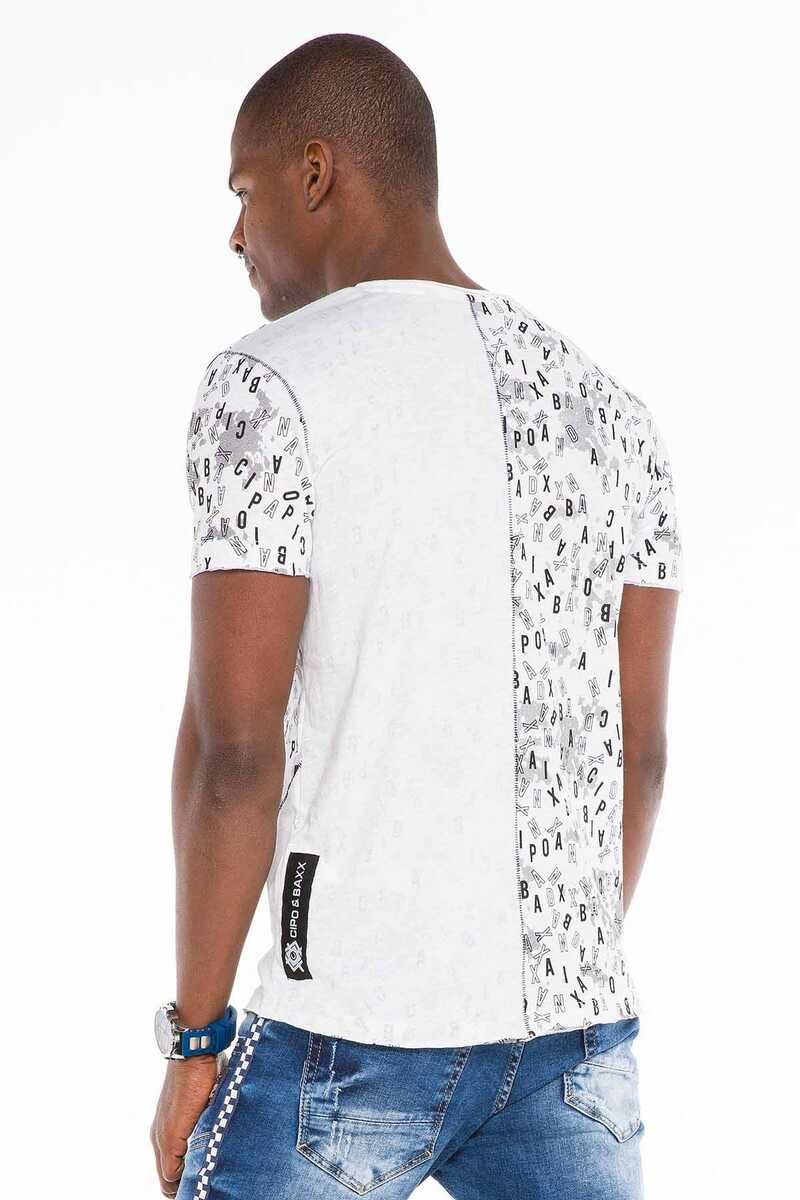 CT469 Herren T-Shirt im asymmetrischen Look