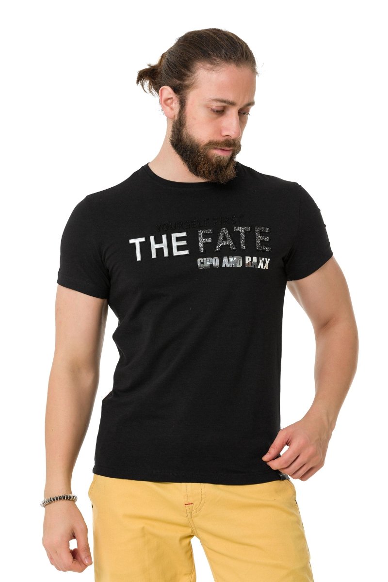 CT735 Herren T-Shirt mit schickem Brustprint