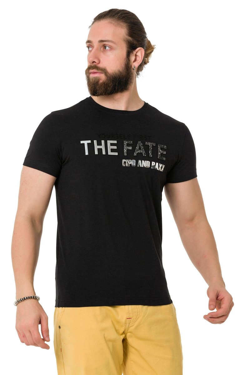 CT735 Herren T-Shirt mit schickem Brustprint