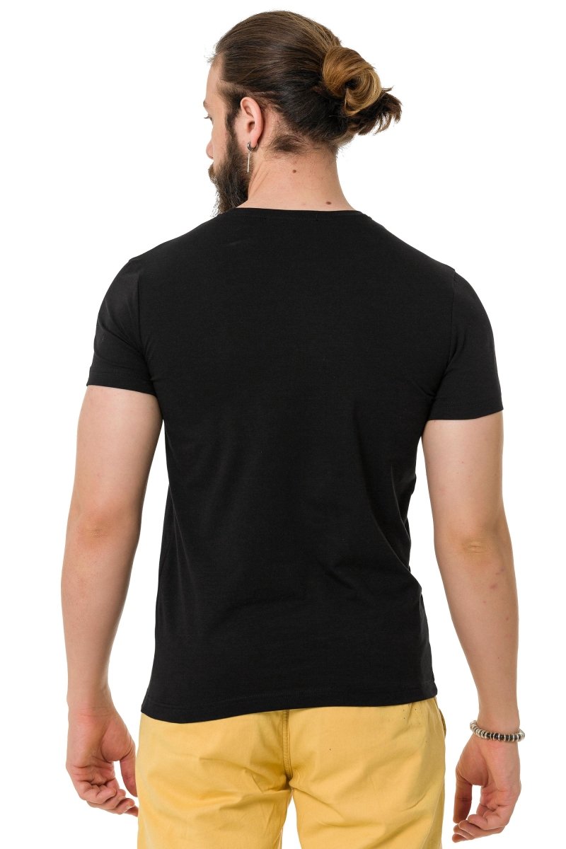 CT735 Herren T-Shirt mit schickem Brustprint